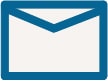 An envelope icon, representing email.